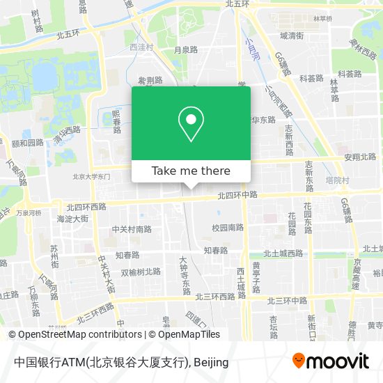 中国银行ATM(北京银谷大厦支行) map
