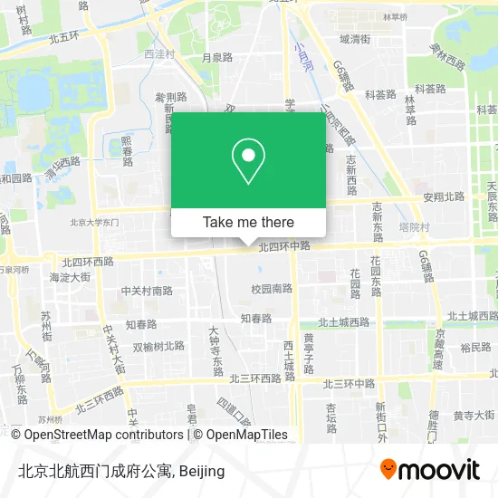北京北航西门成府公寓 map