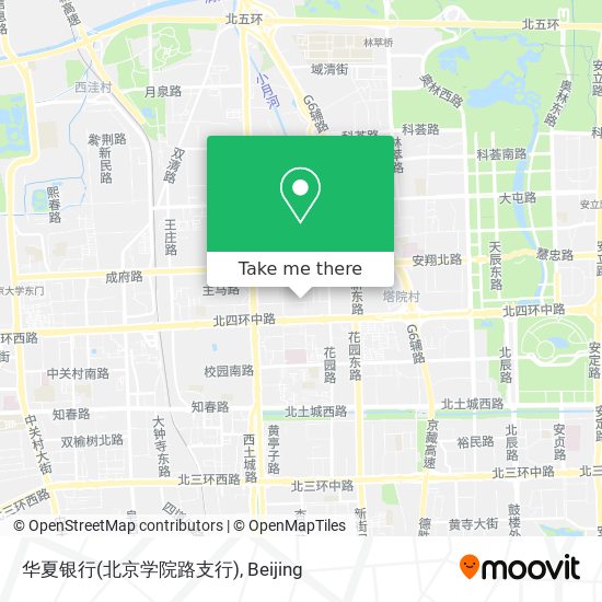 华夏银行(北京学院路支行) map