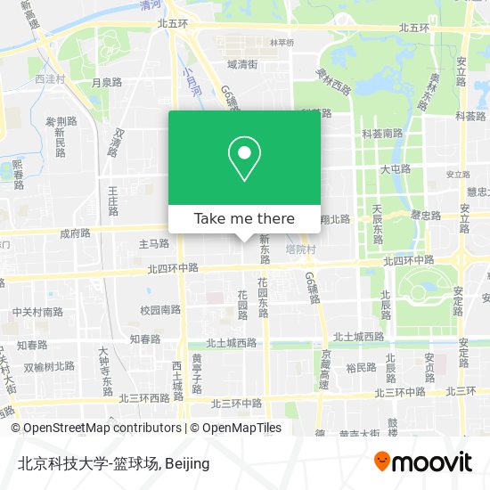 北京科技大学-篮球场 map