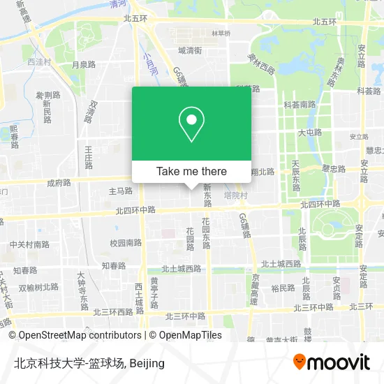 北京科技大学-篮球场 map