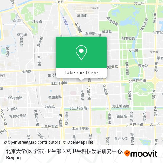 北京大学(医学部)-卫生部医药卫生科技发展研究中心 map