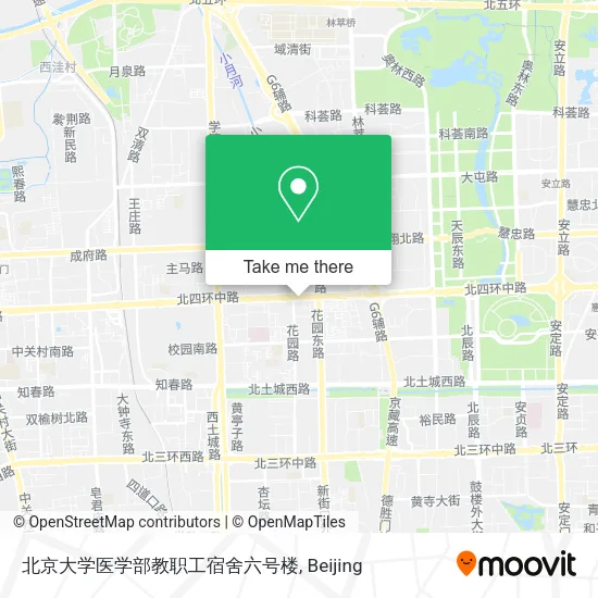 北京大学医学部教职工宿舍六号楼 map
