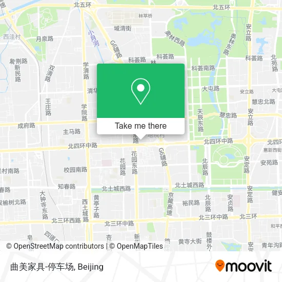 曲美家具-停车场 map