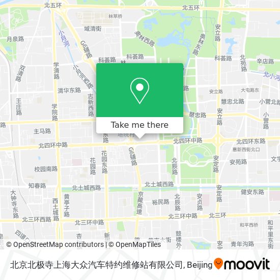 北京北极寺上海大众汽车特约维修站有限公司 map