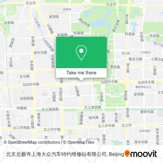 北京北极寺上海大众汽车特约维修站有限公司 map