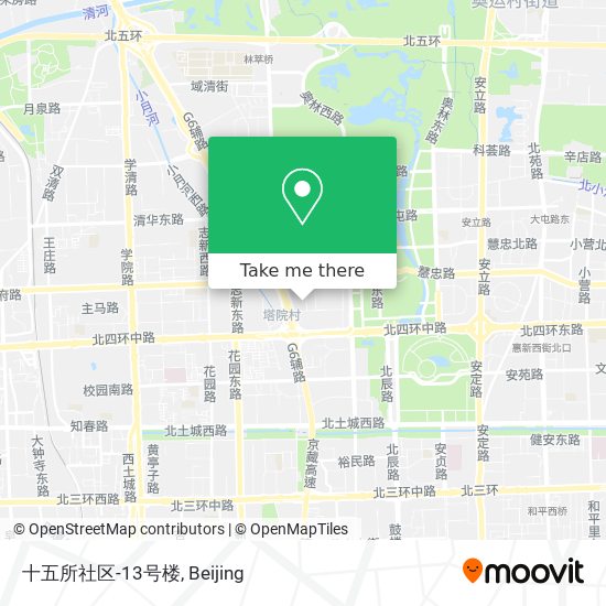十五所社区-13号楼 map