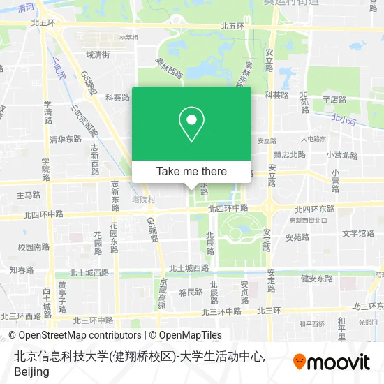 北京信息科技大学(健翔桥校区)-大学生活动中心 map