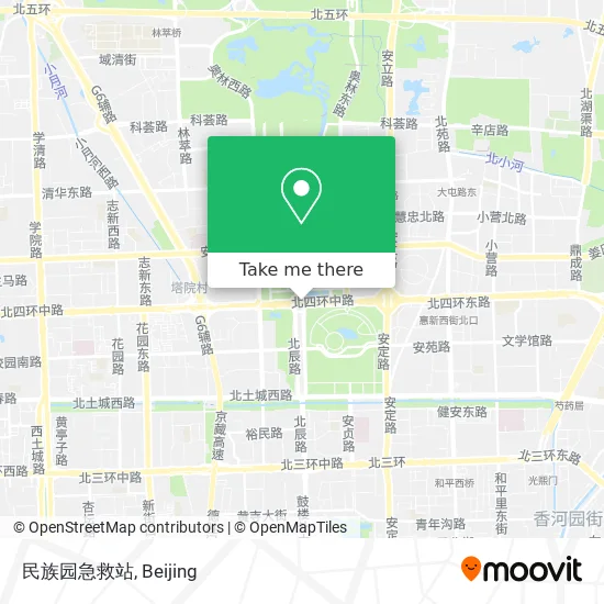 民族园急救站 map