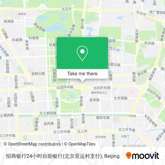 招商银行24小时自助银行(北京亚运村支行) map