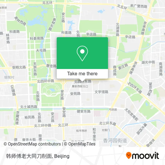 韩师傅老大同刀削面 map