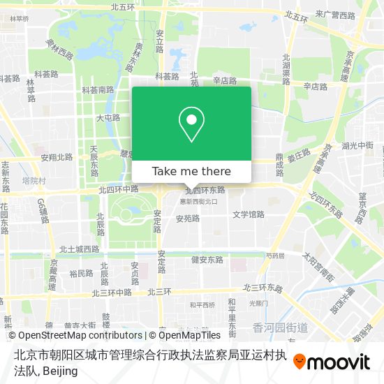 北京市朝阳区城市管理综合行政执法监察局亚运村执法队 map
