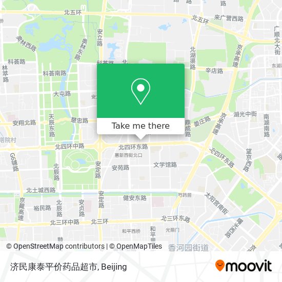 济民康泰平价药品超市 map