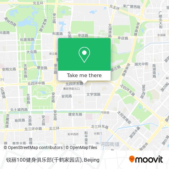 锐丽100健身俱乐部(千鹤家园店) map