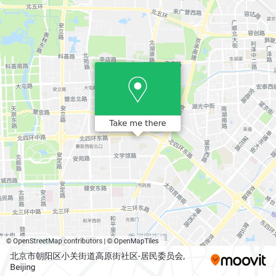 北京市朝阳区小关街道高原街社区-居民委员会 map