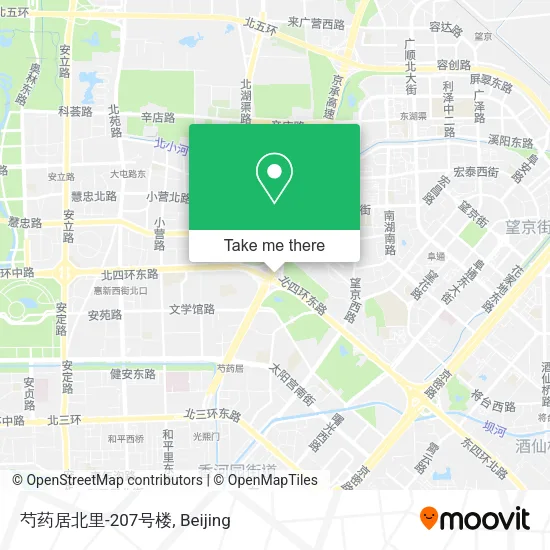 芍药居北里-207号楼 map