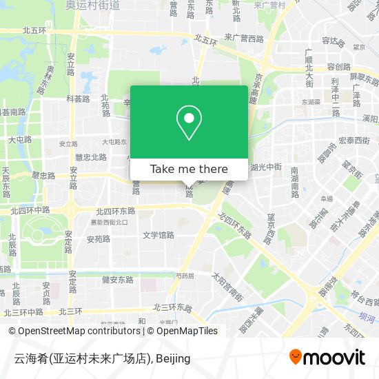 云海肴(亚运村未来广场店) map