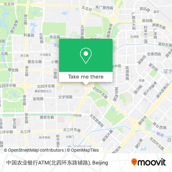 中国农业银行ATM(北四环东路辅路) map