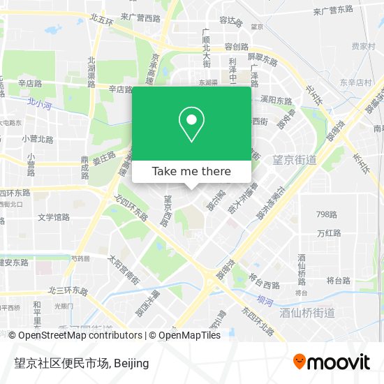 望京社区便民市场 map