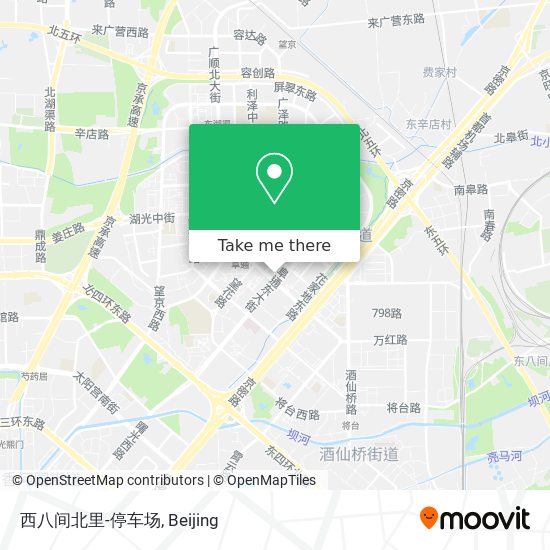 西八间北里-停车场 map
