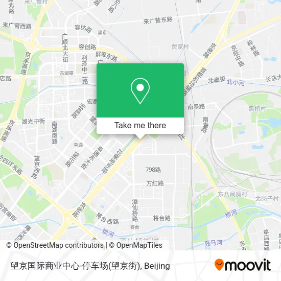 望京国际商业中心-停车场(望京街) map