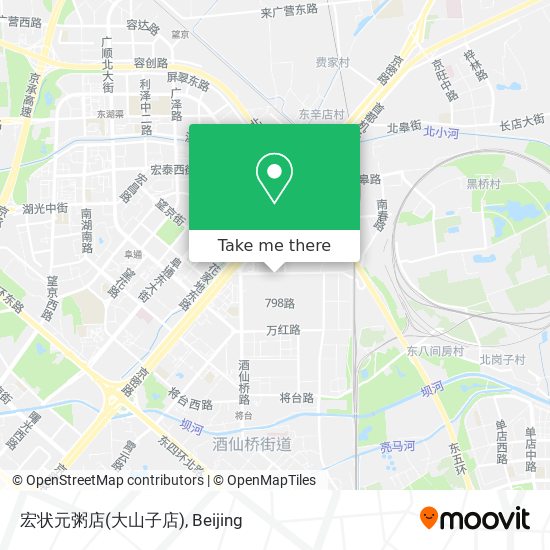宏状元粥店(大山子店) map