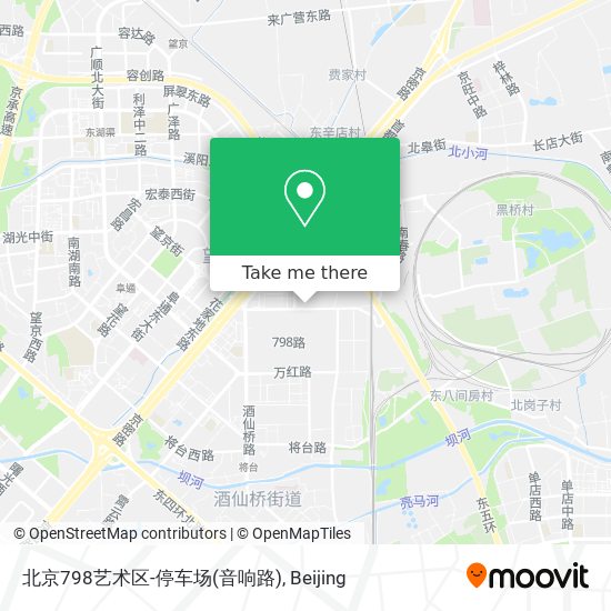 北京798艺术区-停车场(音响路) map