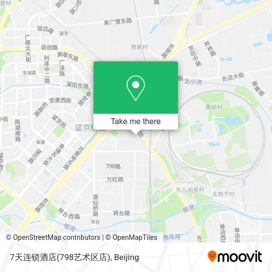 7天连锁酒店(798艺术区店) map