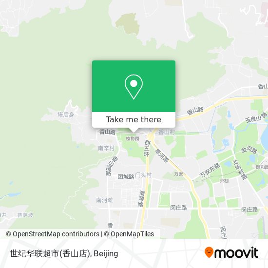 世纪华联超市(香山店) map