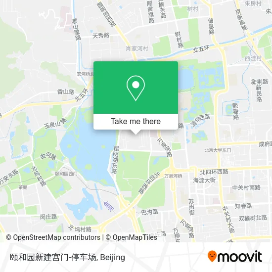 颐和园新建宫门-停车场 map