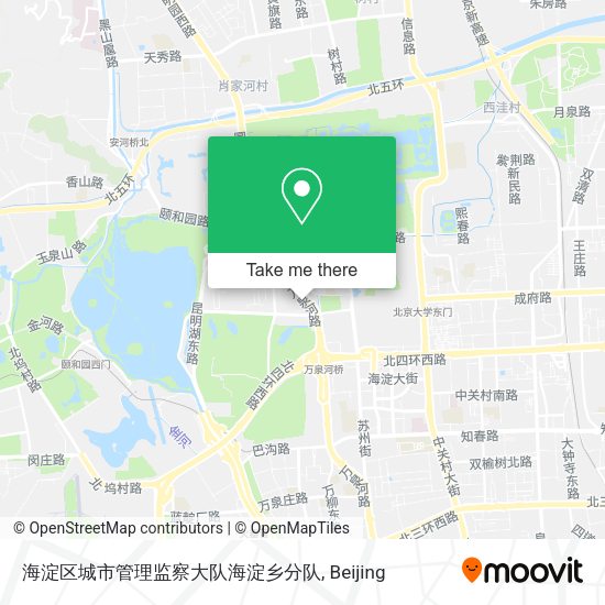 海淀区城市管理监察大队海淀乡分队 map
