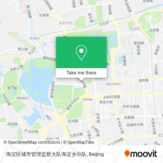 海淀区城市管理监察大队海淀乡分队 map