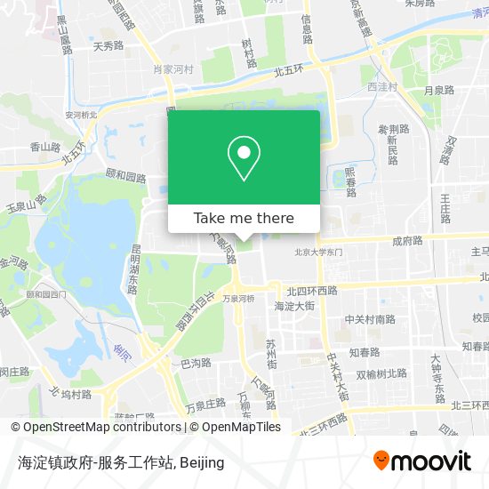 海淀镇政府-服务工作站 map