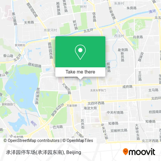 承泽园停车场(承泽园东南) map