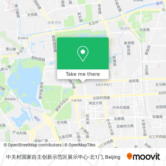 中关村国家自主创新示范区展示中心-北1门 map