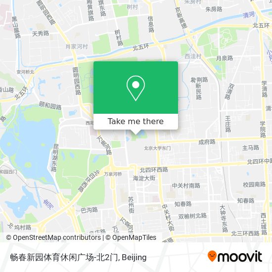 畅春新园体育休闲广场-北2门 map