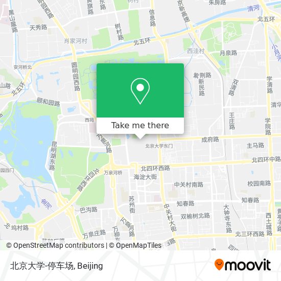 北京大学-停车场 map