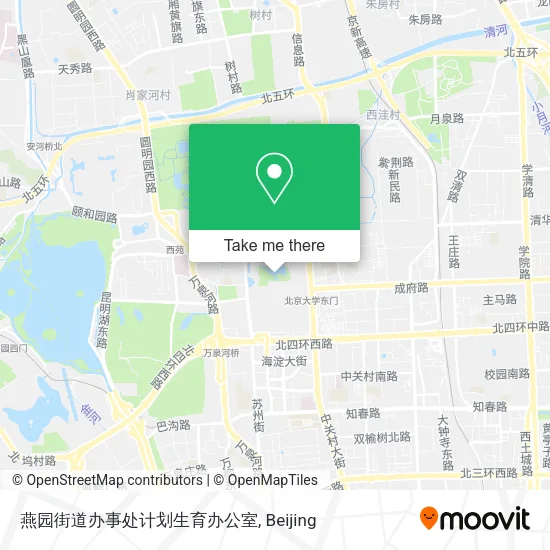 燕园街道办事处计划生育办公室 map
