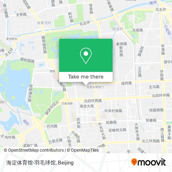 海淀体育馆-羽毛球馆 map