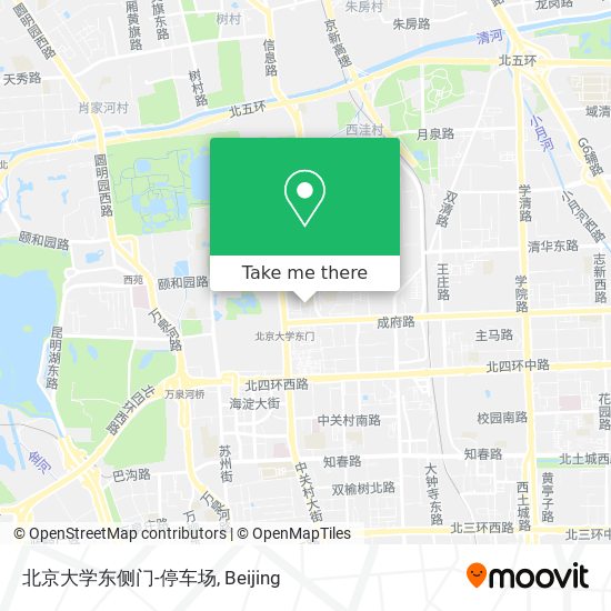 北京大学东侧门-停车场 map