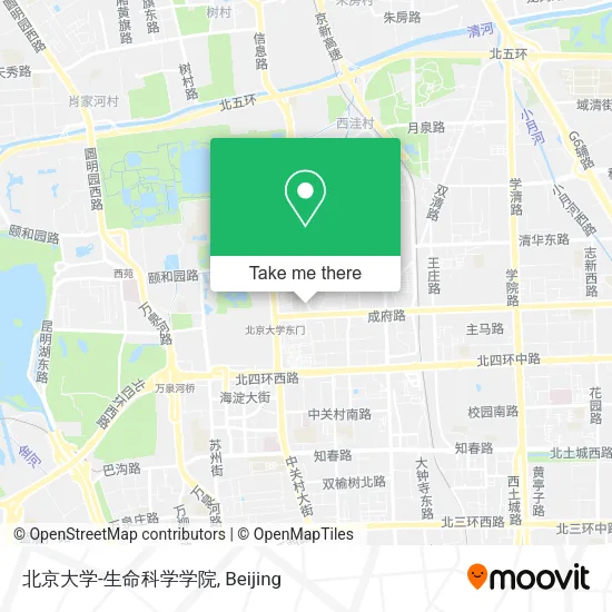 北京大学-生命科学学院 map