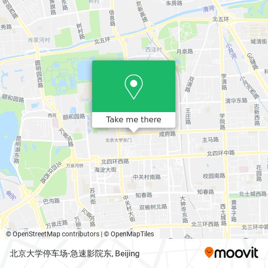 北京大学停车场-急速影院东 map