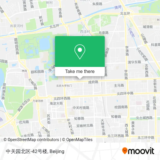 中关园北区-42号楼 map