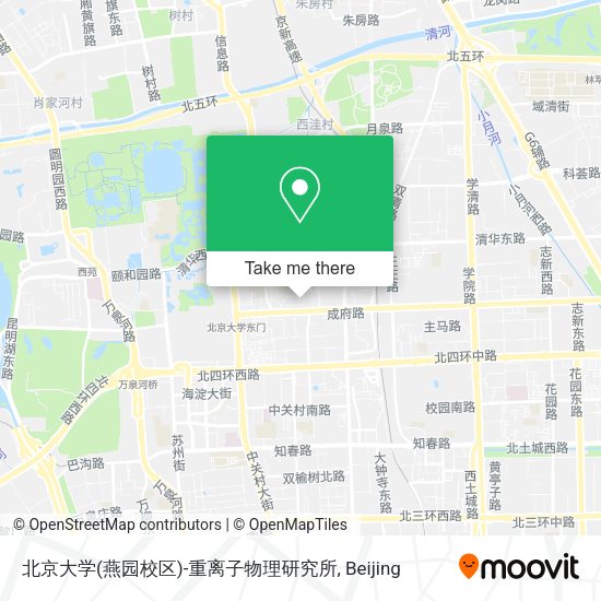 北京大学(燕园校区)-重离子物理研究所 map