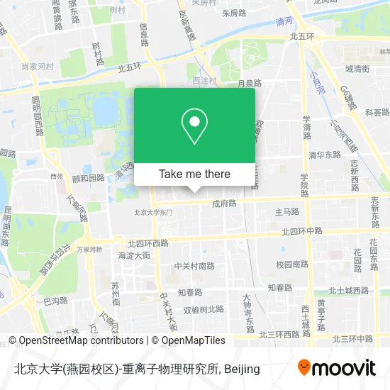 北京大学(燕园校区)-重离子物理研究所 map