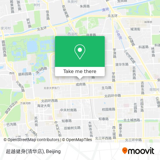 超越健身(清华店) map