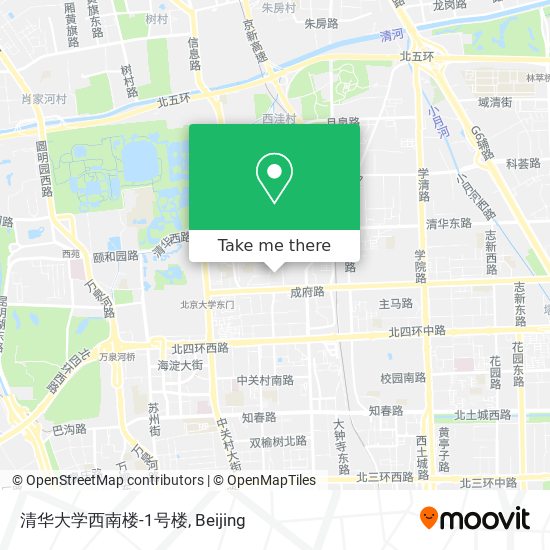 清华大学西南楼-1号楼 map