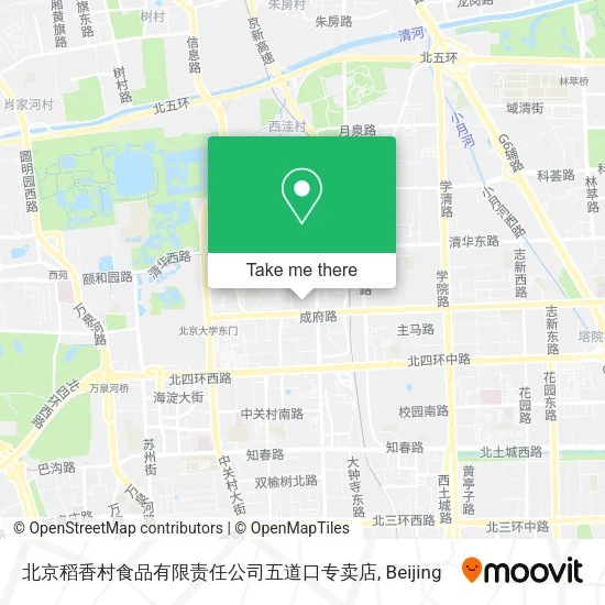 北京稻香村食品有限责任公司五道口专卖店 map