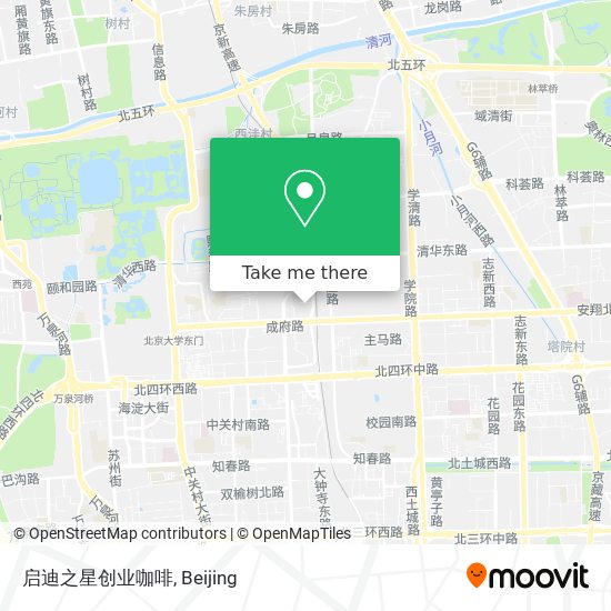启迪之星创业咖啡 map