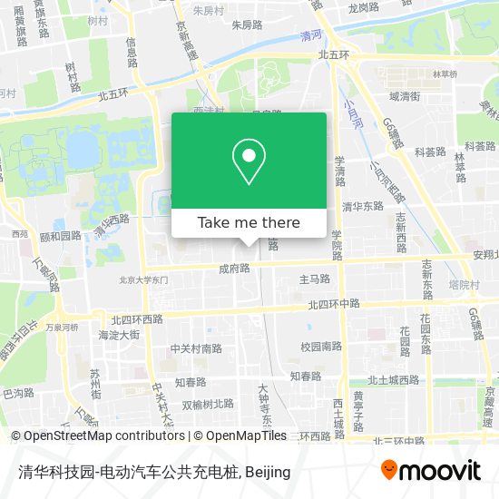 清华科技园-电动汽车公共充电桩 map